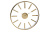 Часы настенные круглые золотые 79MAL-5710-46G